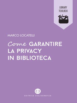 cover image of Come garantire la privacy in biblioteca